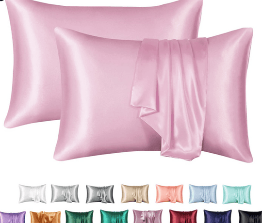 Silk Solid Color Satin Pillowcase Envelope Pillow - AnsonUSpace