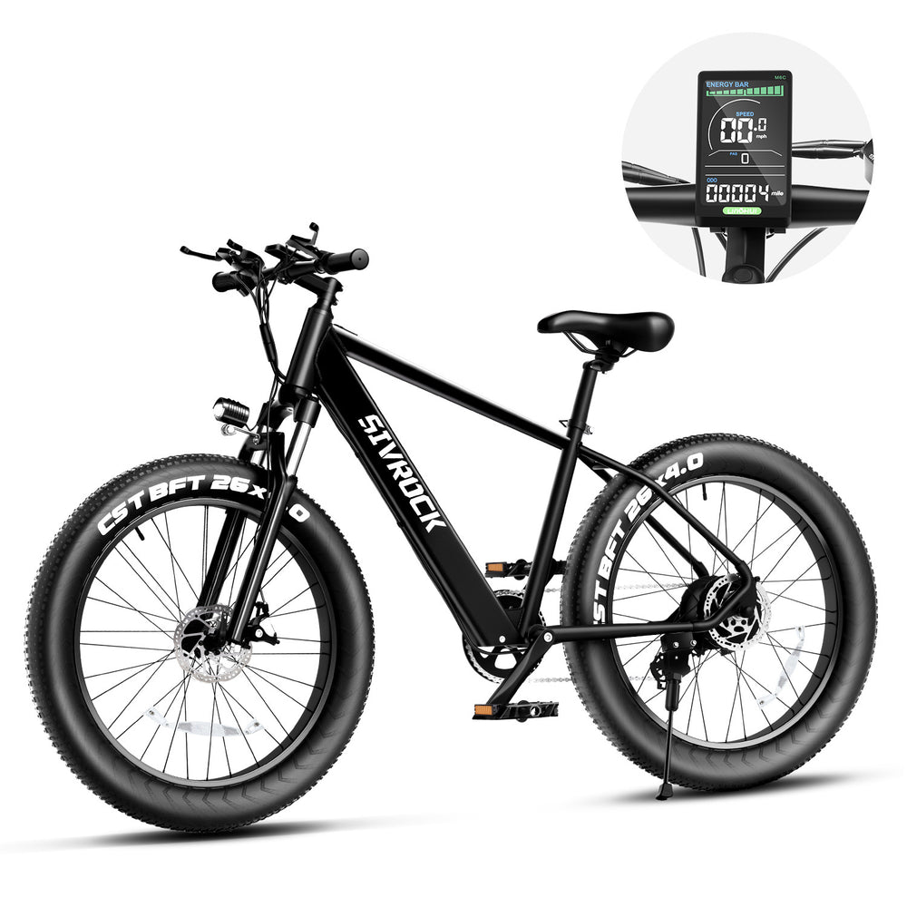 Professional Electric Bike For Adults, 26 X 4.0 Inches Fat Tire Electric Mountain Bicycle, 1000W Motor 48V 15Ah Ebike For Trail Riding, Excursion And Commute, UL And GCC Certified - AnsonUSpace