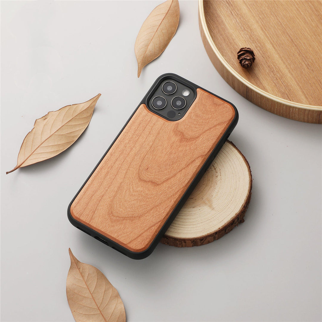 Magnetic Wooden Shatterproof Mobile Phone Case - AnsonUSpace