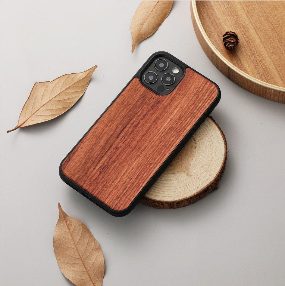 Magnetic Wooden Shatterproof Mobile Phone Case - AnsonUSpace