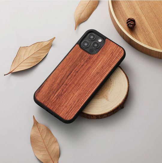 Magnetic Wooden Shatterproof Mobile Phone Case - AnsonUSpace