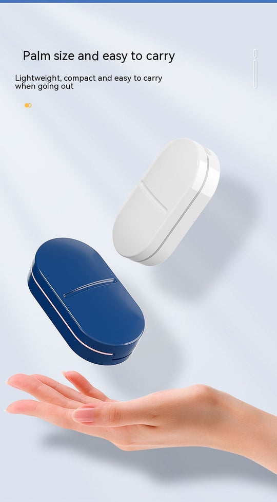 Japanese Pill Cutter Quarter Storage Box