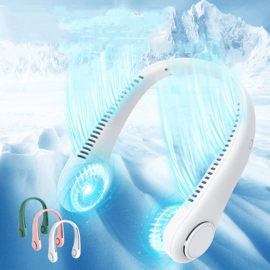 Rechargeable Neck Fan Hands Free USB Mini Fan Traveling Outdoor Sports Fans Portable Lazy Bladeless Hanging Neck Fan - AnsonUSpace