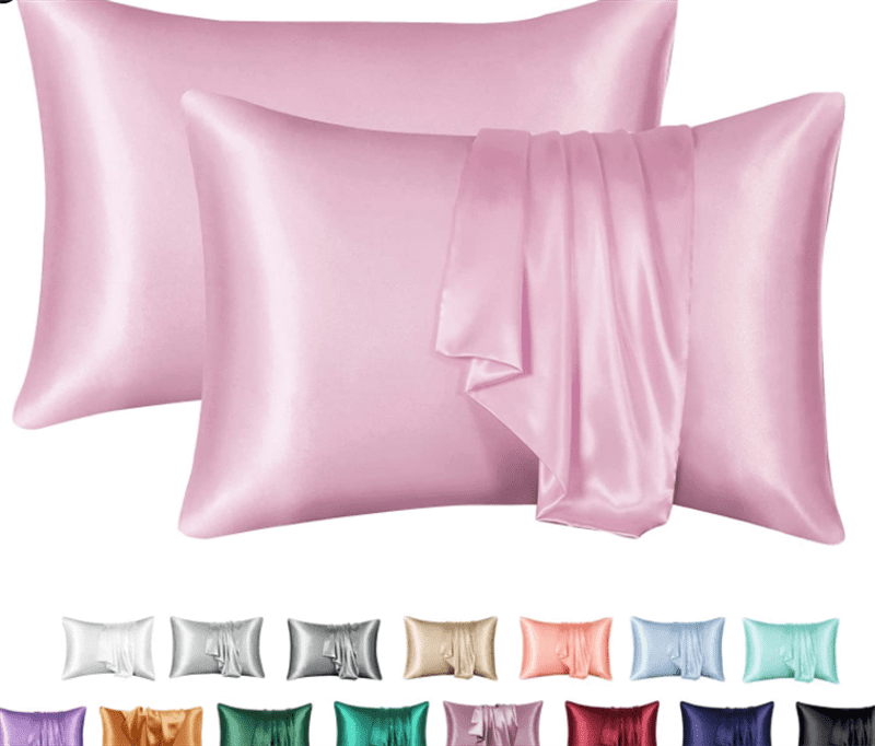 Silk Solid Color Satin Pillowcase Envelope Pillow - AnsonUSpace