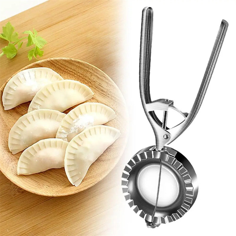 Kitchen Dumpling Mold Stainless Steel Dumpling Machine Pressing Home Baking Tool Skin Press Tool Dumpling Noodle Manual Kitchen Gadgets - AnsonUSpace