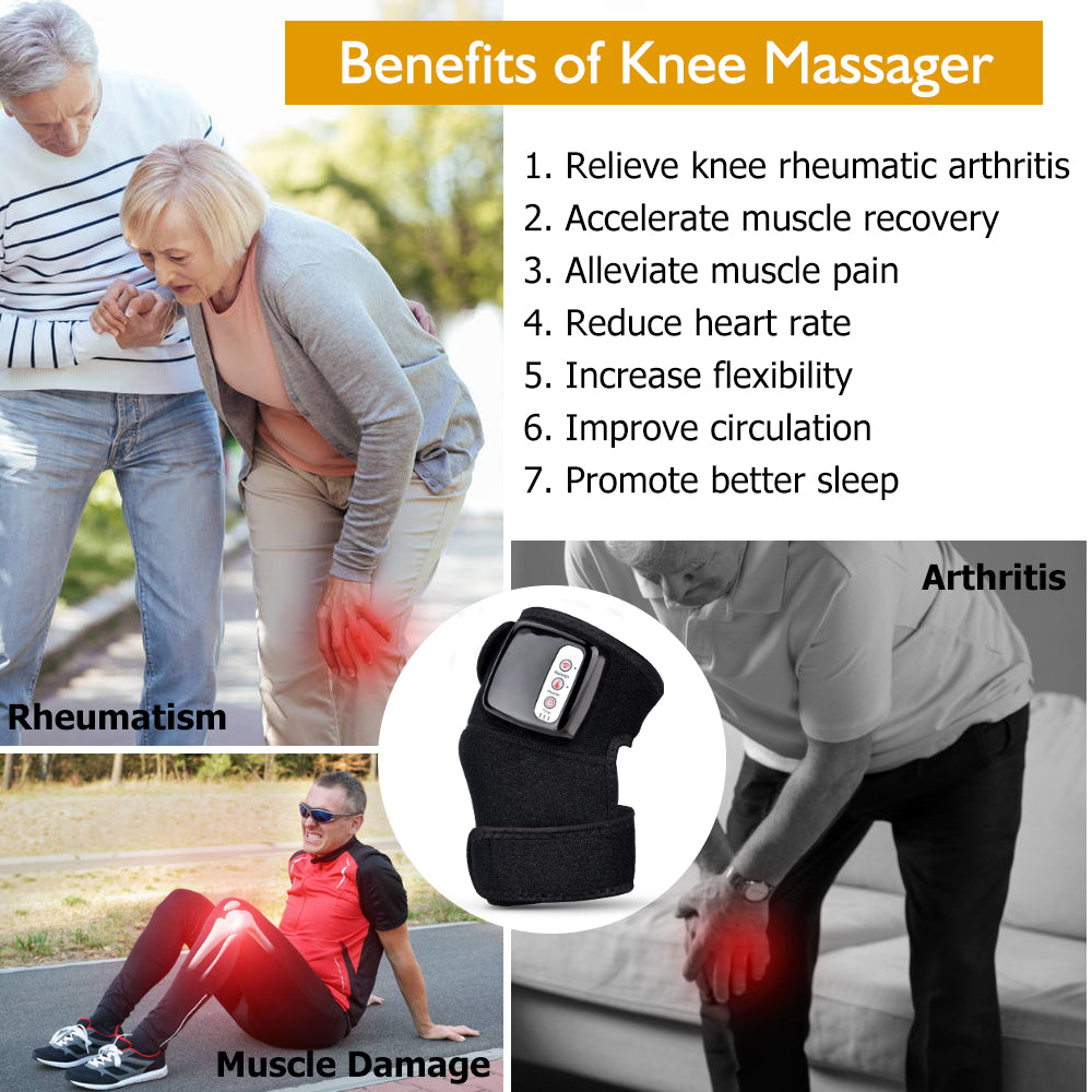 Electric Infrared Heating Knee Massager Wrap Elbow Joint Support Vibration Therapy Physiotherapy Machine Pain Relief Massageador - AnsonUSpace