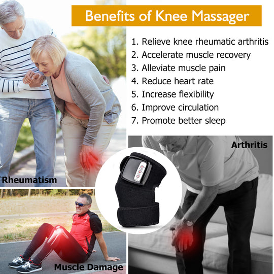 Electric Infrared Heating Knee Massager Wrap Elbow Joint Support Vibration Therapy Physiotherapy Machine Pain Relief Massageador - AnsonUSpace