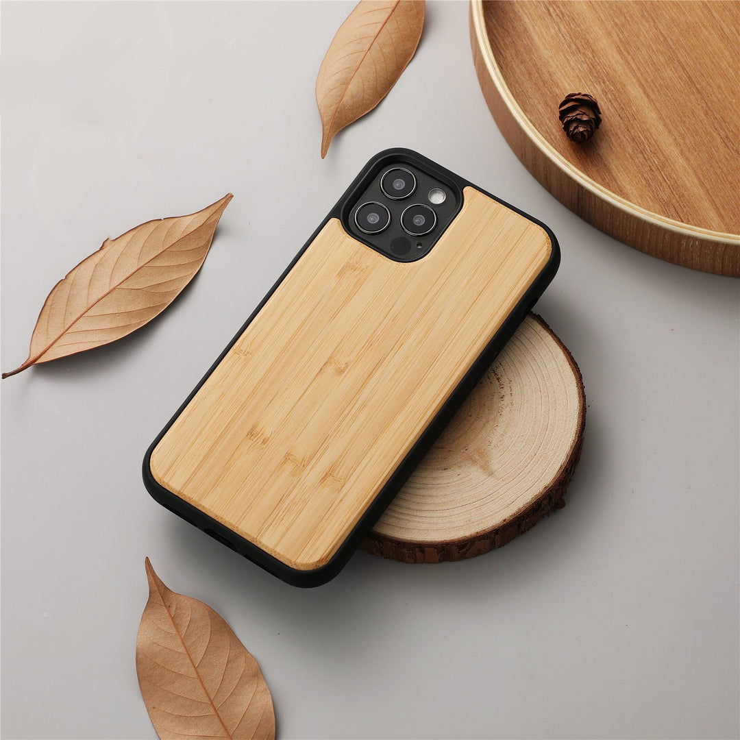 Magnetic Wooden Shatterproof Mobile Phone Case - AnsonUSpace