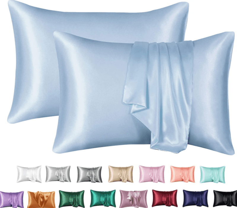 Silk Solid Color Satin Pillowcase Envelope Pillow - AnsonUSpace