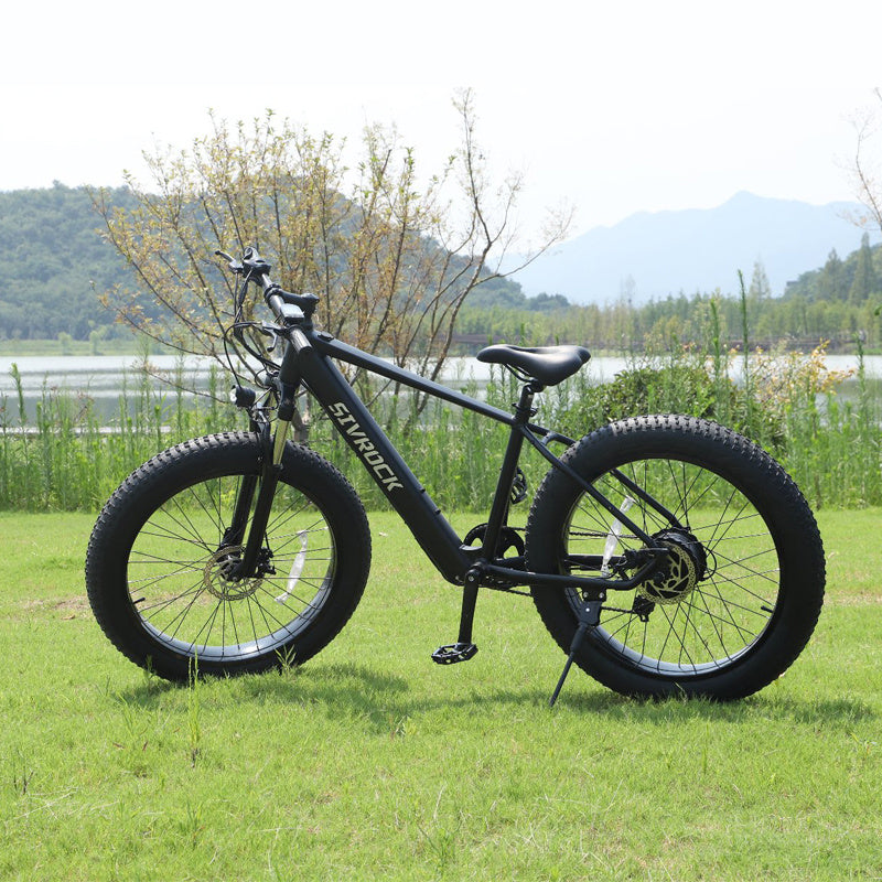 Professional Electric Bike For Adults, 26 X 4.0 Inches Fat Tire Electric Mountain Bicycle, 1000W Motor 48V 15Ah Ebike For Trail Riding, Excursion And Commute, UL And GCC Certified - AnsonUSpace