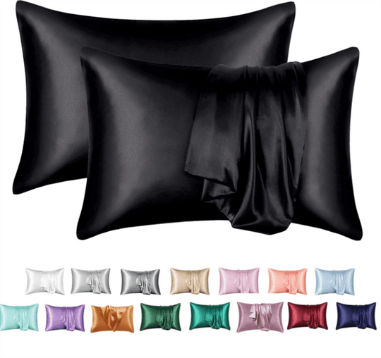 Silk Solid Color Satin Pillowcase Envelope Pillow - AnsonUSpace