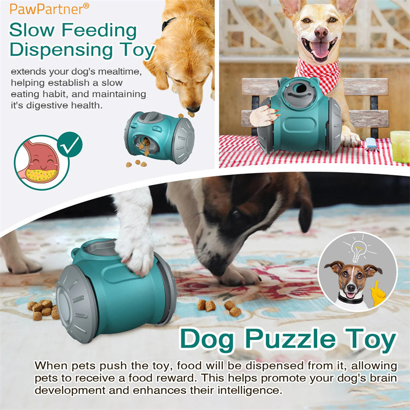 Dog Tumbler Toys Increases Pet IQ Interactive Slow Feeder For Small Medium Dogs Cat Training Balance Car Feeder Pet Toy Pet Products - AnsonUSpace