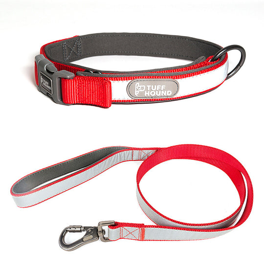 Dog Collar Pet Products Reflective Full Neck Traction Set - AnsonUSpace