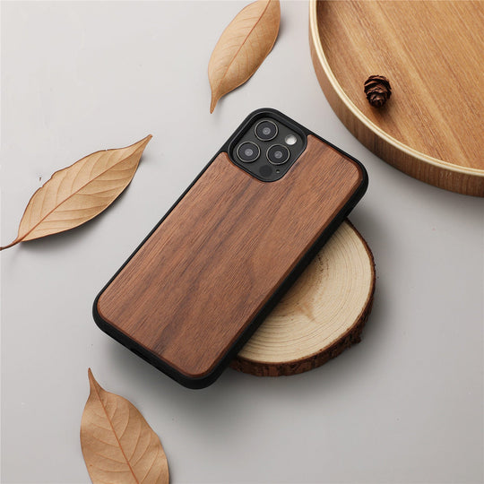 Magnetic Wooden Shatterproof Mobile Phone Case - AnsonUSpace