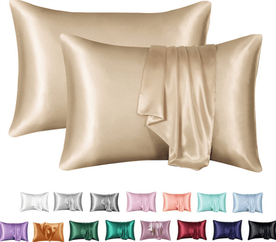 Silk Solid Color Satin Pillowcase Envelope Pillow - AnsonUSpace