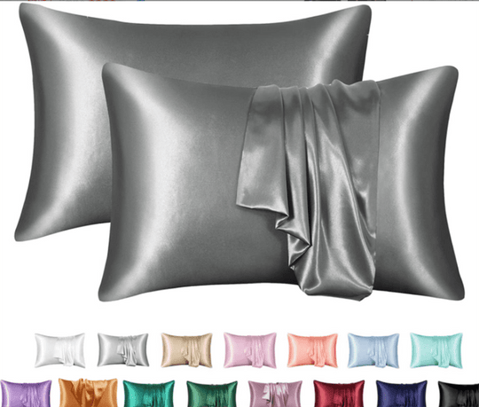 Silk Solid Color Satin Pillowcase Envelope Pillow - AnsonUSpace