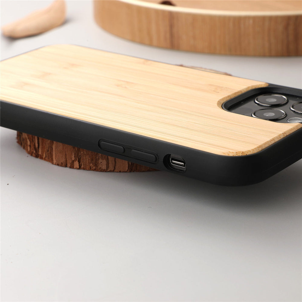 Magnetic Wooden Shatterproof Mobile Phone Case - AnsonUSpace