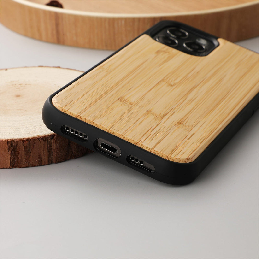 Magnetic Wooden Shatterproof Mobile Phone Case - AnsonUSpace