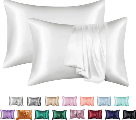 Silk Solid Color Satin Pillowcase Envelope Pillow - AnsonUSpace