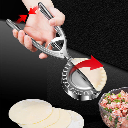 Kitchen Dumpling Mold Stainless Steel Dumpling Machine Pressing Home Baking Tool Skin Press Tool Dumpling Noodle Manual Kitchen Gadgets - AnsonUSpace