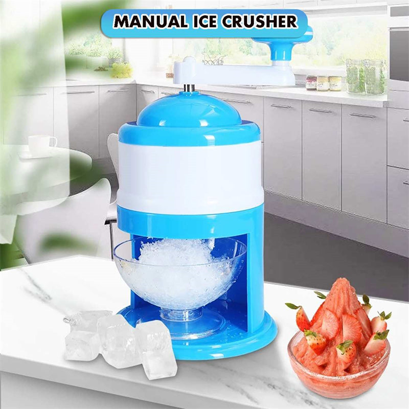 Portable Manual Ice Crushers Hand Crank Ice Shaver Shave Ice Machine Smoothie Maker Household Kitchen Bar Ice Blender Drink Tool Summer Gadgets - AnsonUSpace