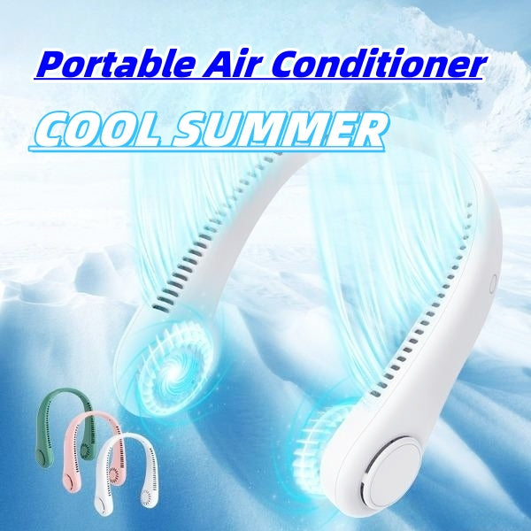 Rechargeable Neck Fan Hands Free USB Mini Fan Traveling Outdoor Sports Fans Portable Lazy Bladeless Hanging Neck Fan - AnsonUSpace