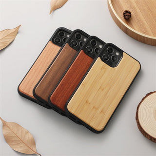 Magnetic Wooden Shatterproof Mobile Phone Case