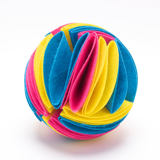 Foldable Dog Snuffle Ball Dog Training Toys Increase IQ Pet Cat Training Games Feeding Intelligence Toy - AnsonUSpace