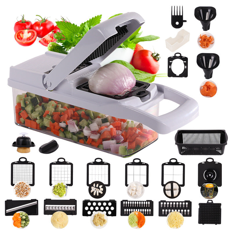 Vegetable Cutter Fruit Slicer Multifunctional Potato Peeler Carrot Grater Garlic Crusher Kitchen Accessories - AnsonUSpace