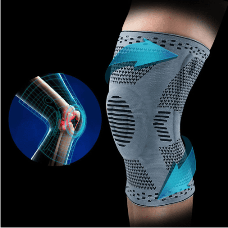 Manufacturers Supply Large Silicone Anti-slip Spring Strip Knee Pads Spring Support to Assist the Movement of Breathable Band Cover Knee Pads - AnsonUSpace