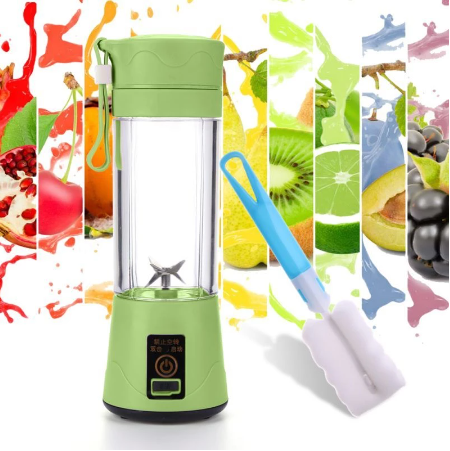 Portable Blender Mini Mixer Electric Juicer Machine Fresh Fruit Juice Blender Smoothie Maker Blender Cup Bottle A Travel Kitchen - AnsonUSpace