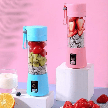 Portable Blender Mini Mixer Electric Juicer Machine Fresh Fruit Juice Blender Smoothie Maker Blender Cup Bottle A Travel Kitchen - AnsonUSpace