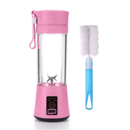 Compact Travel Kitchen Electric Blender: Mini Mixer, Juicer Machine & Smoothie  Maker with Portable Blender Cup Bottle for Fruit Juice