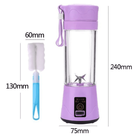 Portable Blender Mini Mixer Electric Juicer Machine Fresh Fruit Juice Blender Smoothie Maker Blender Cup Bottle A Travel Kitchen - AnsonUSpace