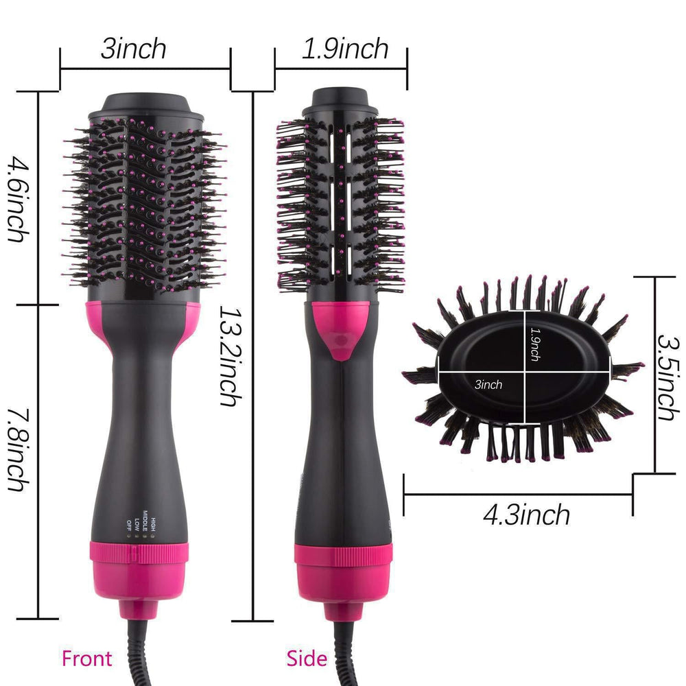 Source Factory Amazon Cross Border Multi-functional Hot Air Comb Straight Hair Comb Hair Comb Curlers Straight Hair Comb Hair Dryer - AnsonUSpace