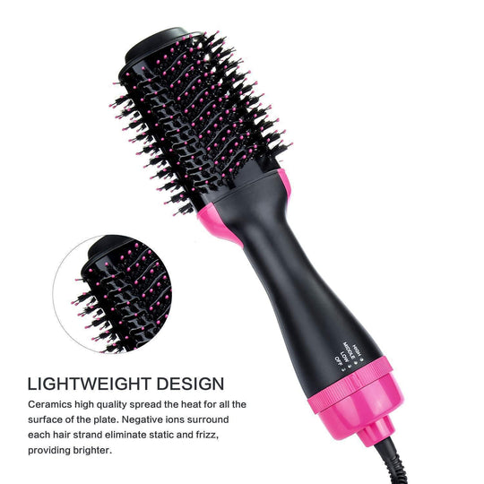 Source Factory Amazon Cross Border Multi-functional Hot Air Comb Straight Hair Comb Hair Comb Curlers Straight Hair Comb Hair Dryer - AnsonUSpace