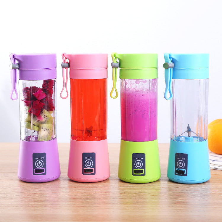 Portable Blender Mini Mixer Electric Juicer Machine Fresh Fruit Juice Blender Smoothie Maker Blender Cup Bottle A Travel Kitchen - AnsonUSpace