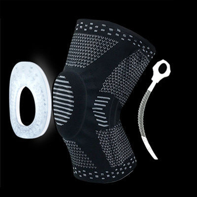 Manufacturers Supply Large Silicone Anti-slip Spring Strip Knee Pads Spring Support to Assist the Movement of Breathable Band Cover Knee Pads - AnsonUSpace