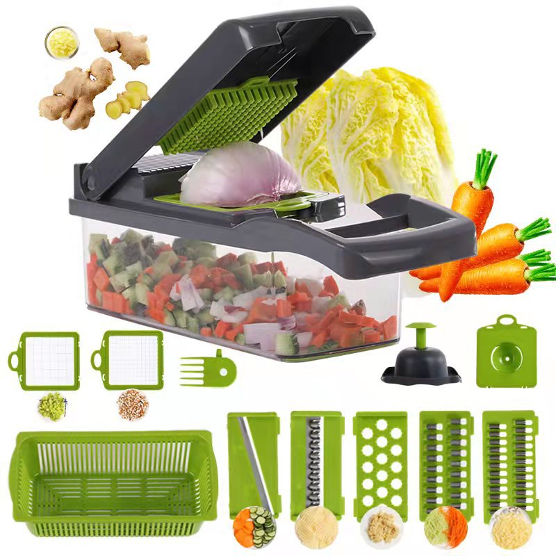 Vegetable Cutter Fruit Slicer Multifunctional Potato Peeler Carrot Grater Garlic Crusher Kitchen Accessories - AnsonUSpace